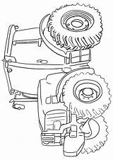 Combine Coloring Pages Harvester Getcolorings Getdrawings Color Tractor sketch template