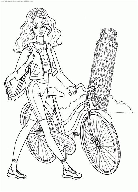 teenage girl coloring pages photo  timeless miraclecom