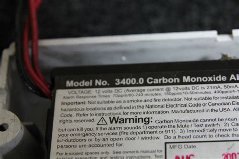 rv interiors  rv replacement carbon monoxide alarm model    stock alarms rv