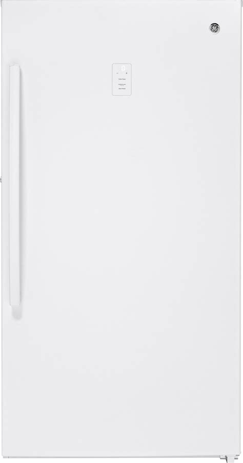 Ge® 14 1 Cu Ft White Upright Freezer Fuf14smrww Dons Appliances