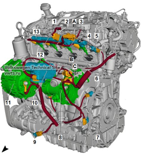 vw  engine diagram