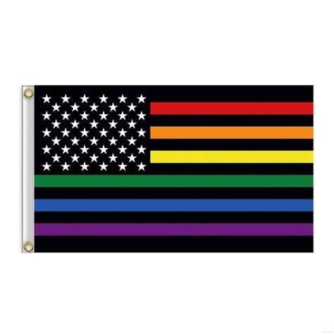 Lgbt Flag Rainbow American Flag Free Global Delivery