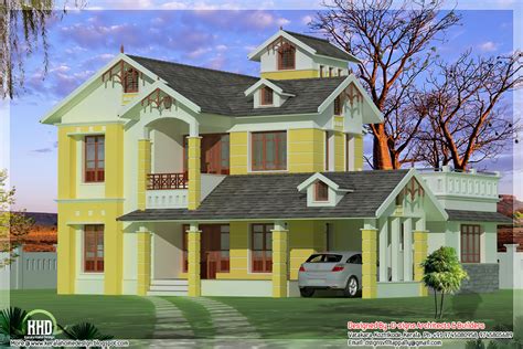 bedroom luxurious small villa kerala home design  floor plans  house designs