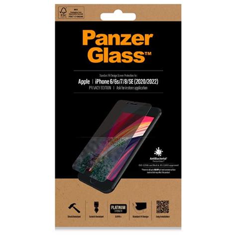 panzerglass gehard glas privacy screenprotector apple iphone sse se  belsimpel