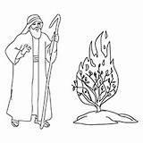 Moses Coloring Pages Drawing Burning Baby Drawings Momjunction His Ones Little Paintingvalley sketch template