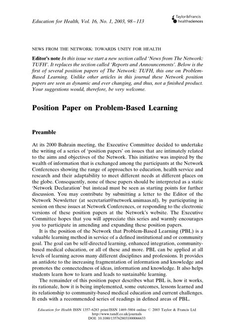 education position paper examples air force position paper template