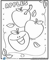 Apple Coloring Apples Pages Color Kids Preschool Printable Worksheets Fruit Preschoolers Activities Alphabet Sheet Cute Projects Fun Sheets Worksheet Colouring sketch template