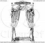 Curtains Window Vintage Illustration Clipart Royalty Vector Prawny sketch template