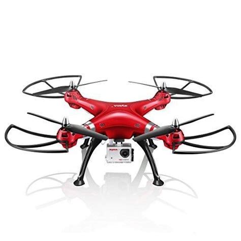 syma xhg drone  altitude hold mode headless  flips rc quadcopter  mp camera red rc