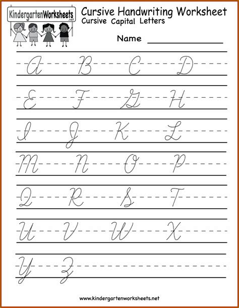 cursive writing worksheets  beginners  worksheet resume examples