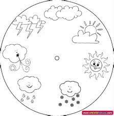 weather wheel  print  color   pre   kindergarten kids