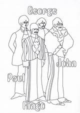 Beatles Submarine Colouring Malbuch sketch template