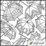 Umbrella Sheet Colouring Umbrellas sketch template