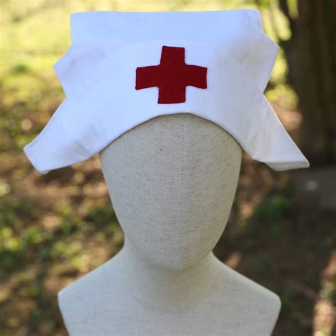 nurses cap  red cross insignia maggie  clothing fine