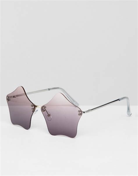 asos design trendy zonnebril met ster asos