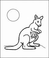 Kangur Cangur Colorat Kangaroo Dzieci Kolorowanki Desene Planse Kleurplaat Cangurul Animale Salbatice Canguri Imagini Kleurplaten Wydruku Imaginea sketch template