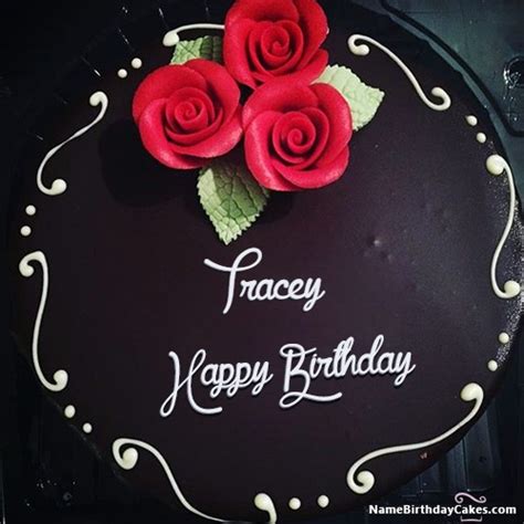 happy birthday tracey cakes cards wishes