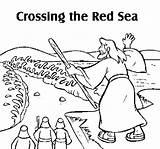 Sea Red Moses Coloring Parting Pages Bible Story Color Crossing Book Printable Colour Print Getcolorings Activities sketch template