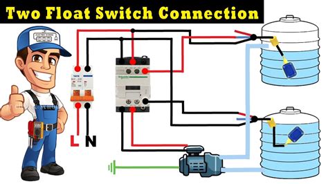 connect  float switch  water tank youtube