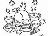 Thanksgiving Coloring Feast Pages Food Dinner Drawing Turkey Plate Color Printable License Religious Drawings Groups Template Getcolorings Paintingvalley Getdrawings Sketch sketch template