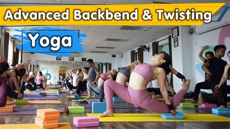 advanced backbend twisting yoga class  yograja yoga  vietnam