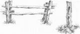 Fence Sketch Posts Drawing Post Farm Draw Charcoal Nature Sketches Collection Paintingvalley Sr Guba X22 Remnants Robert sketch template