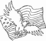Coloring Pages Eagle American Flag Symbols Native Patriotic Drawing Printable Revolution July 4th Patriots Patriot Print America Sheets Kids Color sketch template