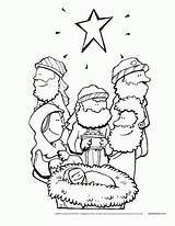 Coloring Pages Christmas Story Getcolorings sketch template