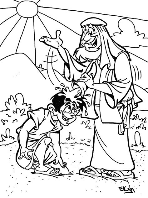 samuel anoints david  king cartoon coloring page ministry