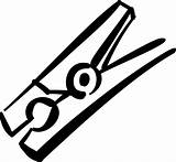 Peg Clothespin Clipart Clothes Clip Illustration Library Pins Clipground sketch template