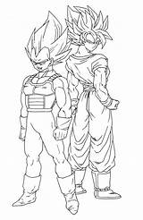 Goku Vegeta Coloring Pages Printable Awesome Dragon Ball Categories sketch template