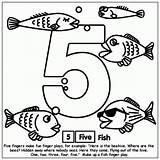 Coloring Counting Pages Number Fish Colouring Worksheets Toddlers Sheet Template Five Cube Library Clipart Clip Popular sketch template