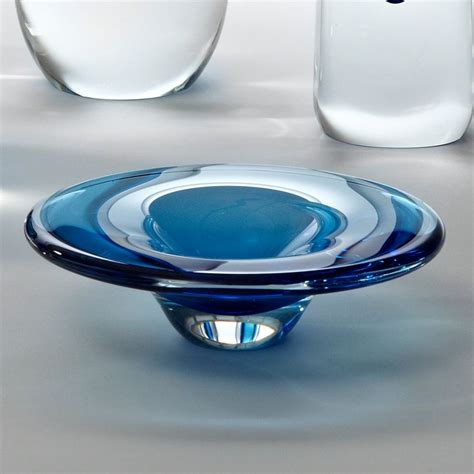 Global Views Cobalt Glass Dish Glass Dishes Cobalt Glass Glass Art