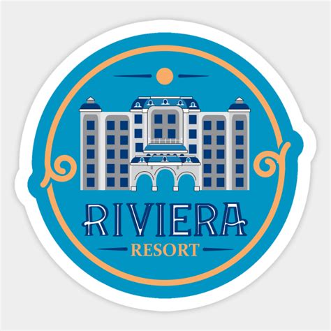 riviera resort disney world sticker teepublic