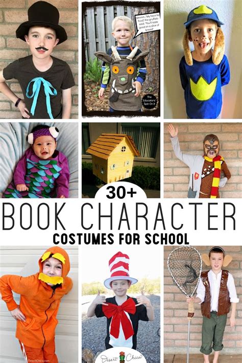 easy diy book character costumes  kids   teachers