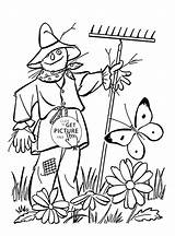 Coloring Crow Scarecrow Pages Printable Getcolorings Getdrawings Color Colorings sketch template