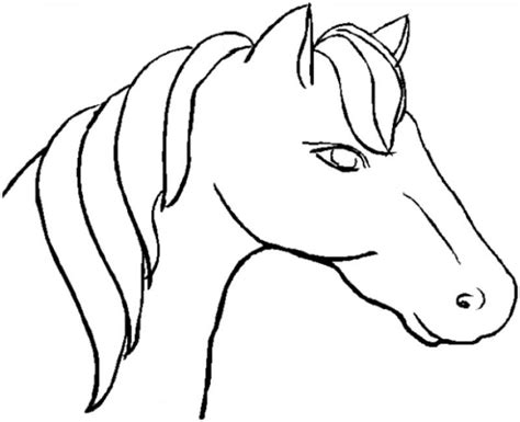 horse head coloring pages jos gandos coloring pages  kids