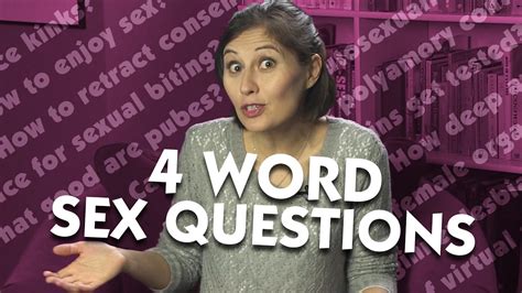 4 Word Sex Questions Youtube