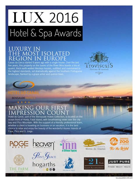 lux hotel spa awards   ai global media issuu