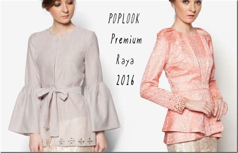 Baju Raya 2016 ~ Kebaya Peplum Kimono Style Blouse Ideas