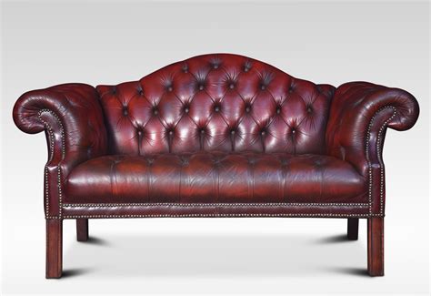 georgian style leather settee shackladys antiques