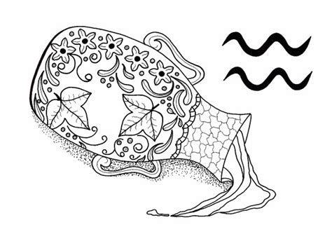 aquarius adult coloring page thriftyfun