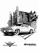 Coloring Chevelle Pages Car Chevy Hot Rod Cars Drawing Drawings Truck Choose Board Pencil sketch template