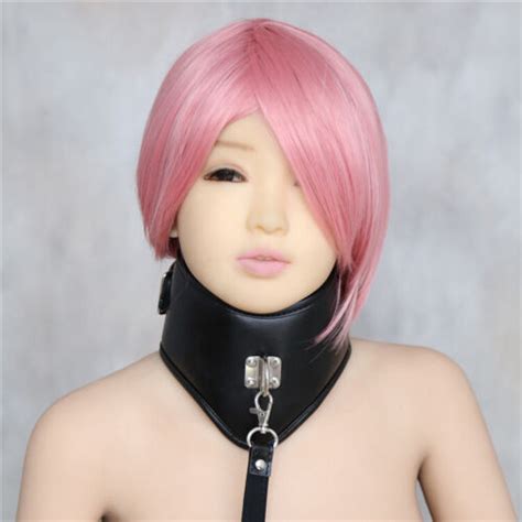 pu leather nylon neck collar corsets ball gag bondage posture