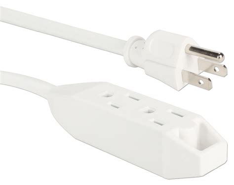 outlet  prong power extension cord  foot