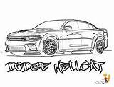 Hellcat Muscle Yescoloring Brawny sketch template