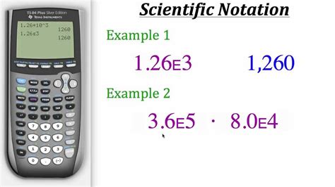 ti calculator tutorial scientific notation youtube