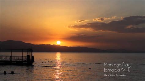 Time Lapse Sunset From Montego Bay Jamaica Youtube