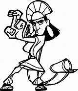 Kuzco Coloring Pages Getdrawings Disney sketch template