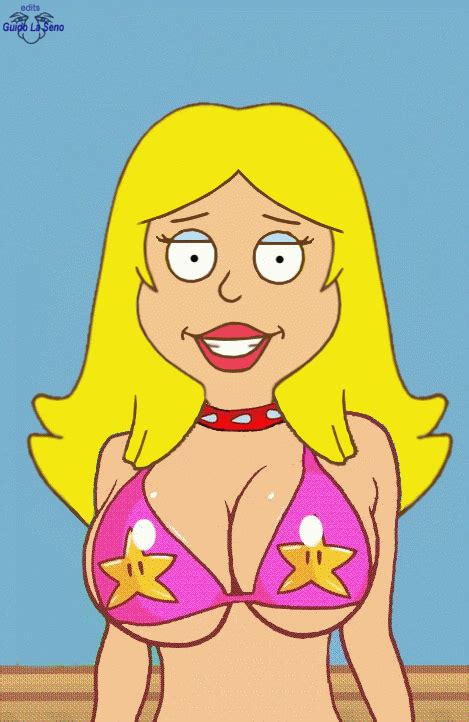 xbooru american dad animated animated bikini bouncing breasts breasts eyelashes francine
